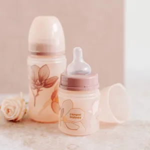 Canpol babies Antikoliková fľaša EasyStart Gold 120 ml ružová