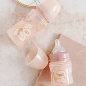 Canpol babies Antikoliková fľaša EasyStart Gold 120 ml ružová