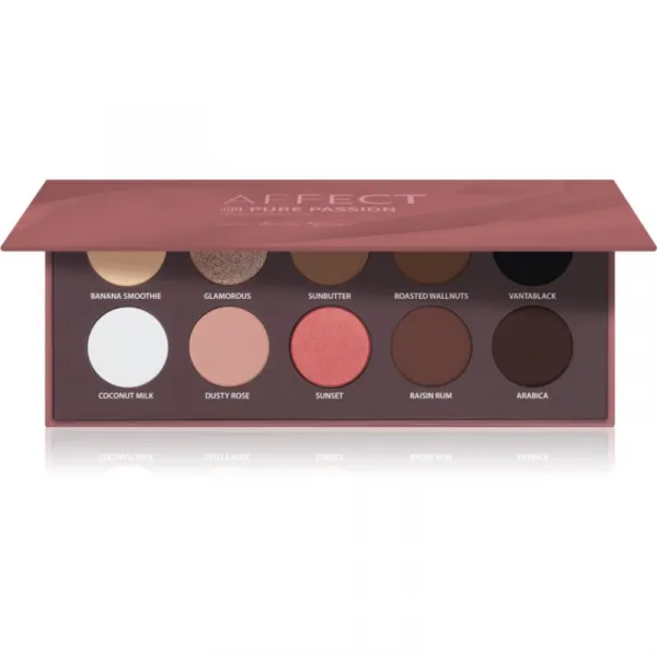 Affect Pressed Eyeshadow Palette paletka očných tieňov odtieň Pure Passion 10x2 g