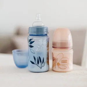 Canpol babies Antikoliková fľaša EasyStart Gold 120 ml modrá