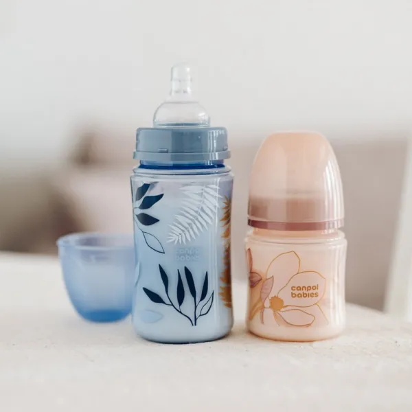 Canpol babies Antikoliková fľaša EasyStart Gold 240 ml modrá