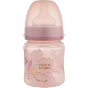 Canpol babies Antikoliková fľaša EasyStart Gold 120 ml ružová