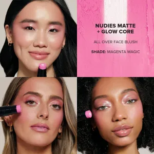 Nudestix Nudies Matte + Glow Core multifunkčné líčidlo na oči, pery a tvár odtieň Magenta Magic 6 g