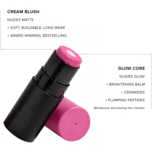 Nudestix Nudies Matte + Glow Core multifunkčné líčidlo na oči, pery a tvár odtieň Magenta Magic 6 g