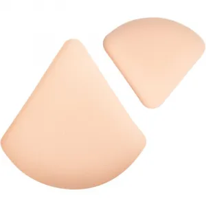 Brushworks Triangular Powder Puff Duo penový aplikátor na make-up