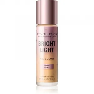Revolution Bright Light Face Glow rozjasňujúci tónovací fluid odtieň Gleam Light 23 ml