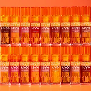 NYX Professional Makeup Duck Plump lesk na pery so zväčšujúcim efektom odtieň 02 Banging Bare 7 ml