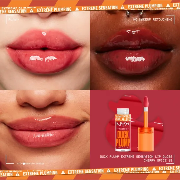 NYX Professional Makeup Duck Plump lesk na pery so zväčšujúcim efektom odtieň 19 Cherry Spice 7 ml