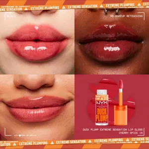 NYX Professional Makeup Duck Plump lesk na pery so zväčšujúcim efektom odtieň 19 Cherry Spice 7 ml