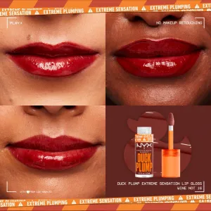NYX Professional Makeup Duck Plump lesk na pery so zväčšujúcim efektom odtieň 16 Wine Not 7 ml