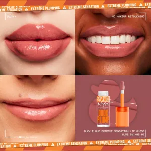 NYX Professional Makeup Duck Plump lesk na pery so zväčšujúcim efektom odtieň 03 Nude Swings 7 ml