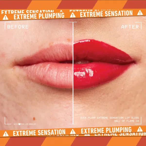 NYX Professional Makeup Duck Plump lesk na pery so zväčšujúcim efektom odtieň 14 Hall Of Flame 7 ml
