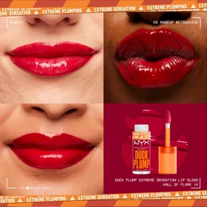 NYX Professional Makeup Duck Plump lesk na pery so zväčšujúcim efektom odtieň 14 Hall Of Flame 7 ml