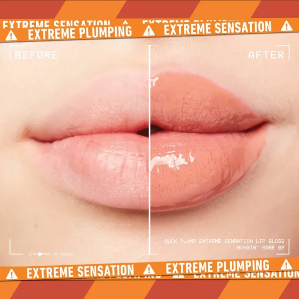 NYX Professional Makeup Duck Plump lesk na pery so zväčšujúcim efektom odtieň 02 Banging Bare 7 ml