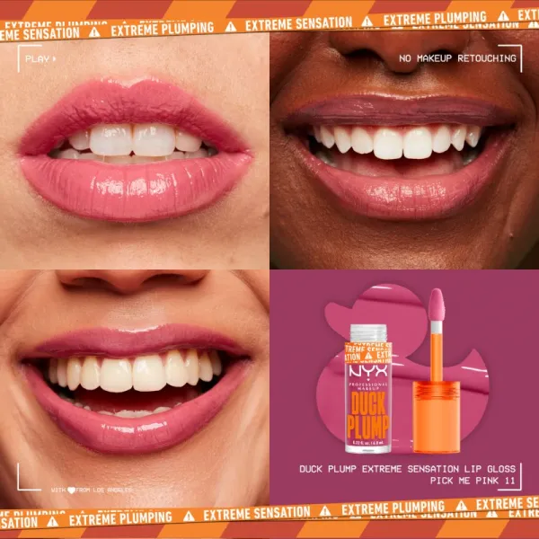 NYX Professional Makeup Duck Plump lesk na pery so zväčšujúcim efektom odtieň 11 Pick Me Pink 7 ml