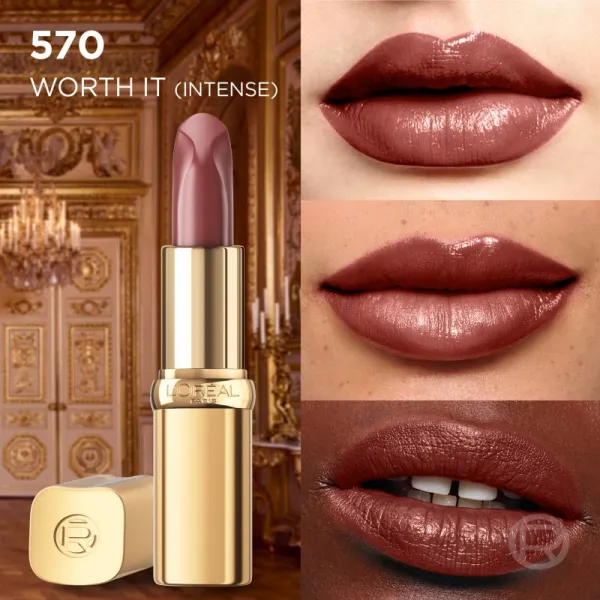 L’Oréal Paris Color Riche Free the Nudes krémový hydratačný rúž odtieň 570 WORTH IT INTENSE 4,7 g