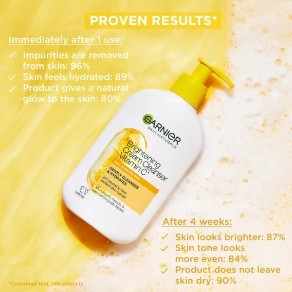 Garnier Pure Active Vitamin C čistiaci krém s rozjasňujúcim efektom 250 ml