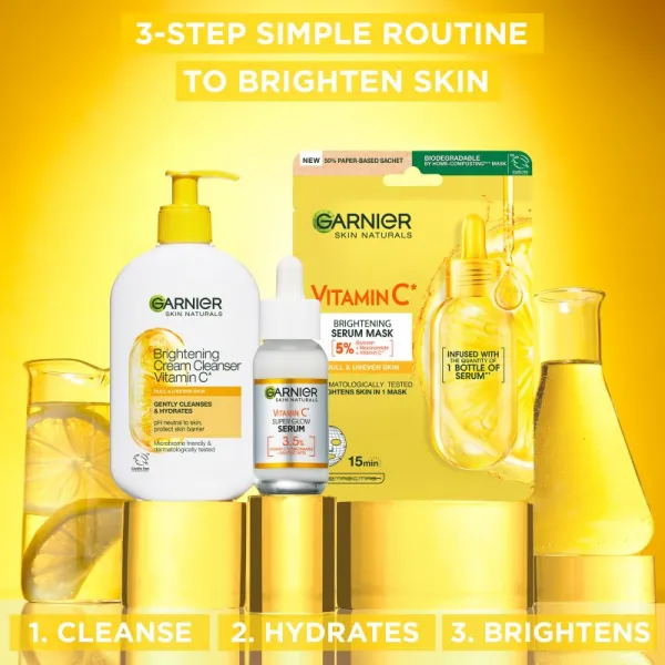 Garnier Pure Active Vitamin C čistiaci krém s rozjasňujúcim efektom 250 ml
