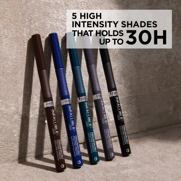 L’Oréal Paris Infaillible Grip 27H Precision Felt očné linky vo fixe odtieň Brown 1 ml