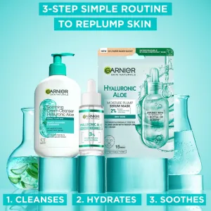 Garnier Skin Naturals Hyaluronic Aloe upokojujúci čistiaci krém s kyselinou hyalurónovou 250 ml