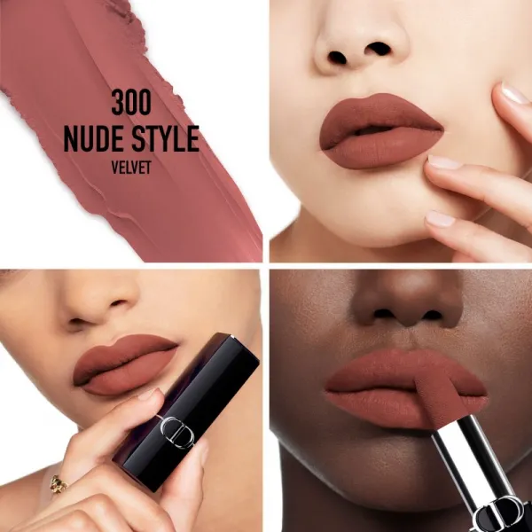 DIOR Rouge Dior The Refill dlhotrvajúci rúž náhradná náplň odtieň 300 Nude Style Velvet 3.5 g