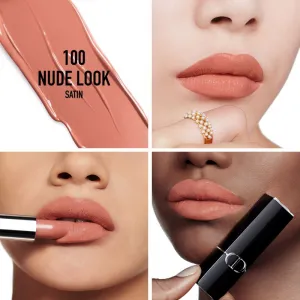DIOR Rouge Dior The Refill dlhotrvajúci rúž náhradná náplň odtieň 100 Nude Look Satin 3.5 g