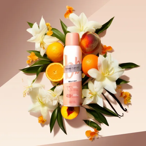 Bruno Banani Woman Peach & Musk antiperspirant 48h pre ženy 150 ml