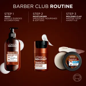 L’Oréal Paris Men Expert Barber Club hydratačný krém na tvár a fúzy pre mužov 50 ml