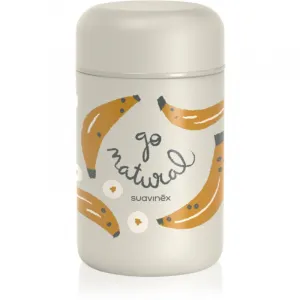 SUAVINEX - TERMOSKA na príkrmy GO NATURAL - banánová šedá