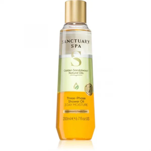 Sanctuary Spa Golden Sandalwood ošetrujúci sprchový olej 200 ml