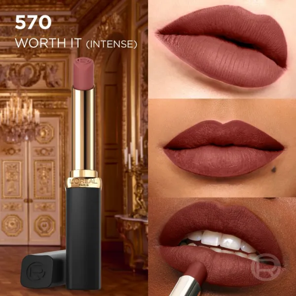 L’Oréal Paris Color Riche Intense Volume Matte Slim dlhotrvajúci rúž s matným efektom 570 WORTH IT INTENSE 1 ks