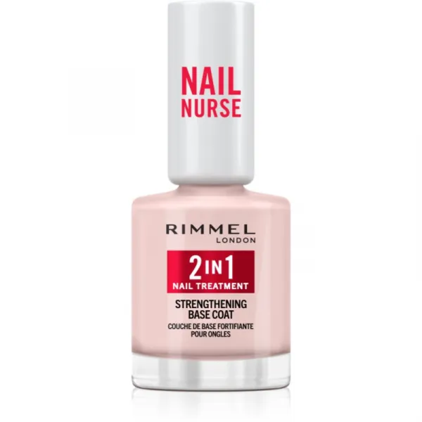 Rimmel Nail Nurse 2-in-1 podkladový lak na nechty so spevňujúcim účinkom 12 ml
