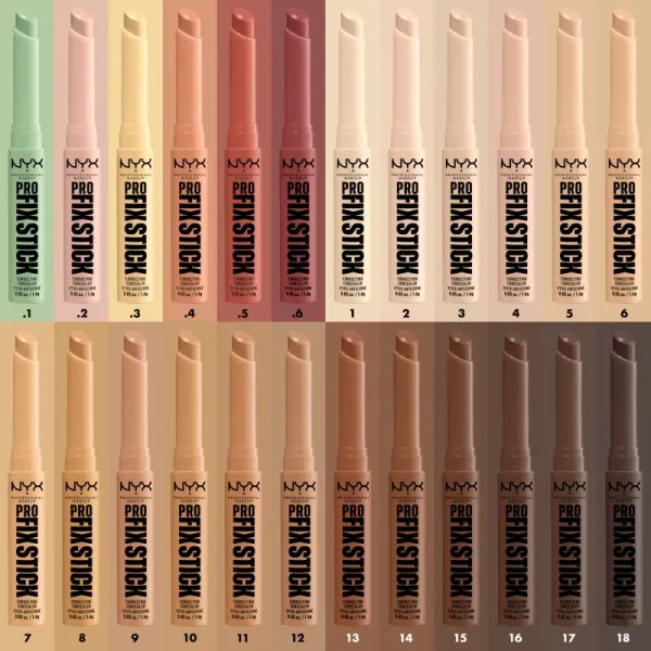 NYX Professional Makeup Pro Fix Stick korektor pre zjednotenie farebného tónu pleti odtieň 04 Light 1.6 g