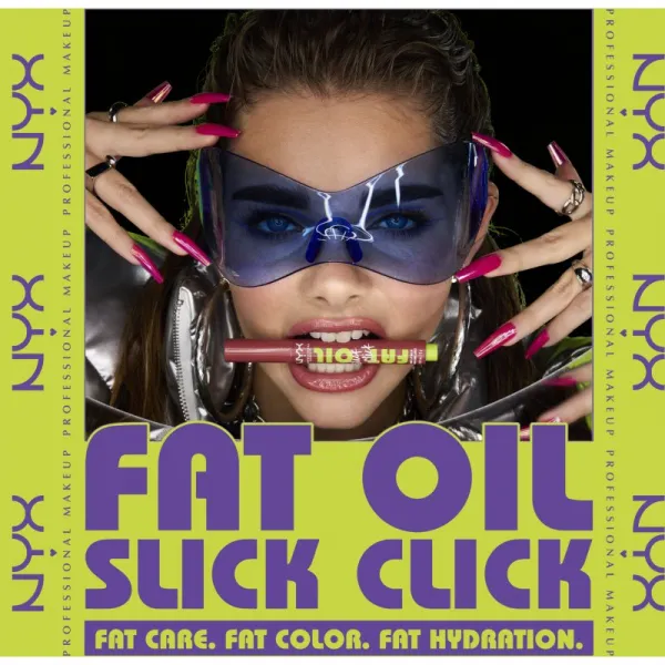 NYX Professional Makeup Fat Oil Slick Click tónovací balzam na pery odtieň 06 Hits Different 2 g