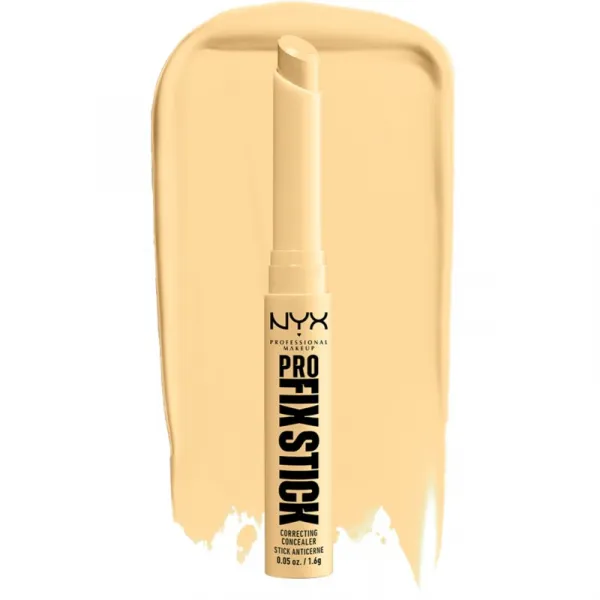 NYX Professional Makeup Pro Fix Stick korektor pre zjednotenie farebného tónu pleti odtieň 0.3 Yellow 1,6 g