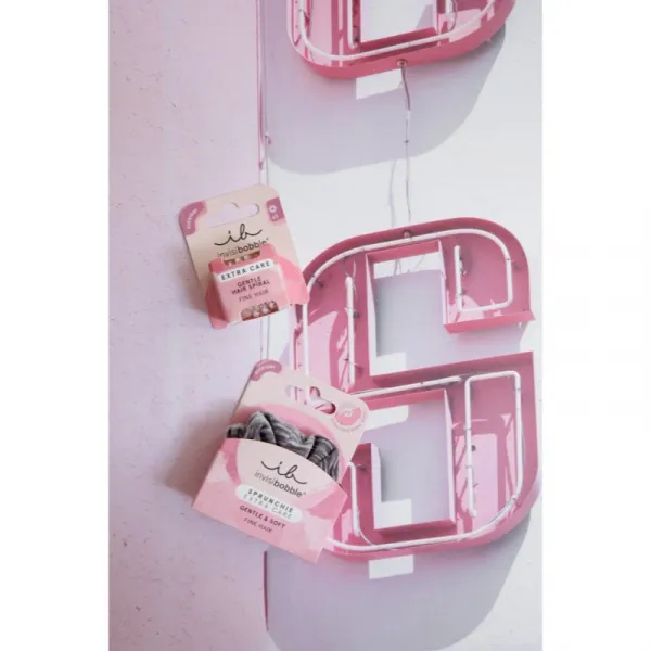 invisibobble Extra Care Crystal Clear gumičky do vlasov 3 ks