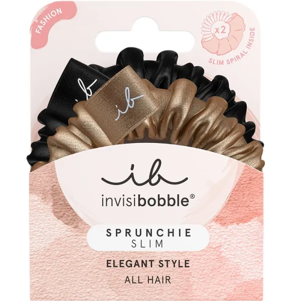 invisibobble Sprunchie Slim True Golden gumičky do vlasov 2 ks