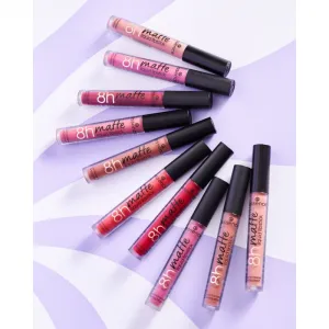 essence 8h matte matný tekutý rúž odtieň 09 Fiery Red 2,5 ml