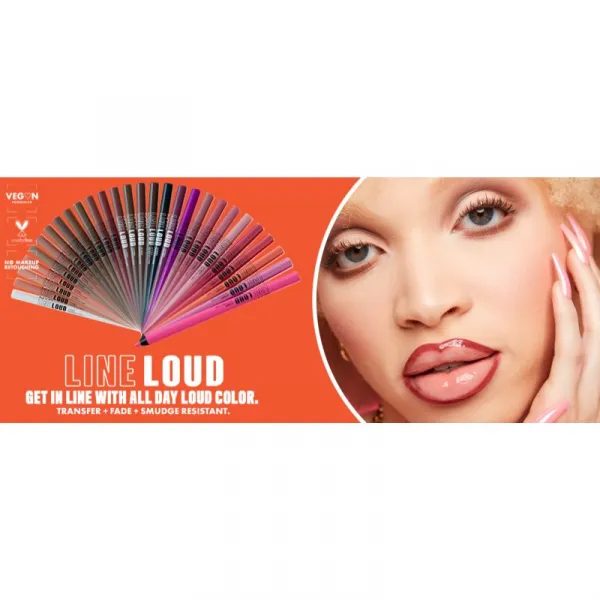 NYX Professional Makeup Line Loud Vegan kontúrovacia ceruzka na pery s matným efektom odtieň 32 - Sassy 1,2 g