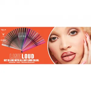 NYX Professional Makeup Line Loud Vegan kontúrovacia ceruzka na pery s matným efektom odtieň 32 - Sassy 1,2 g
