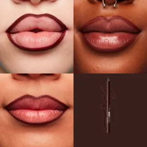 NYX Professional Makeup Line Loud Vegan kontúrovacia ceruzka na pery s matným efektom odtieň 35 - No Wine Ing 1,2 g