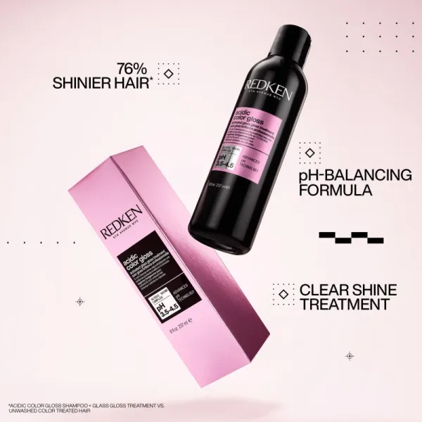 Redken NYC starostlivosť pre intenzívny lesk farbených vlasov - Acidic Color Gloss Pre-Activated Glass Gloss Treatment