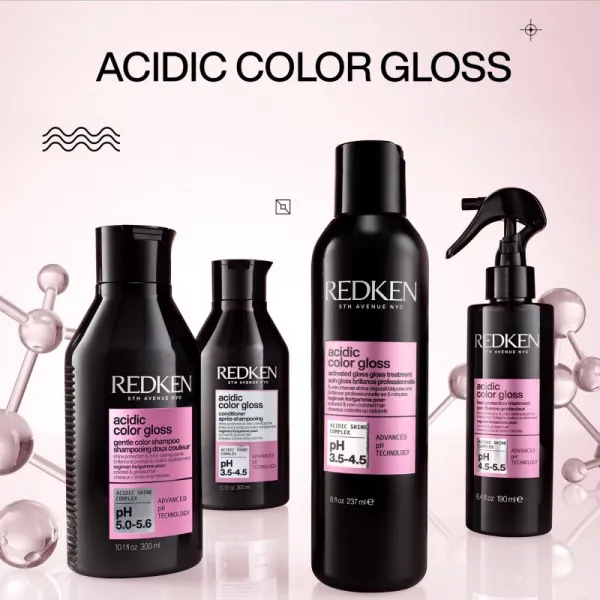 Redken NYC termoochranný sprej na vlasy -  Acidic Color Gloss Heat Protection Leave-In Treatment