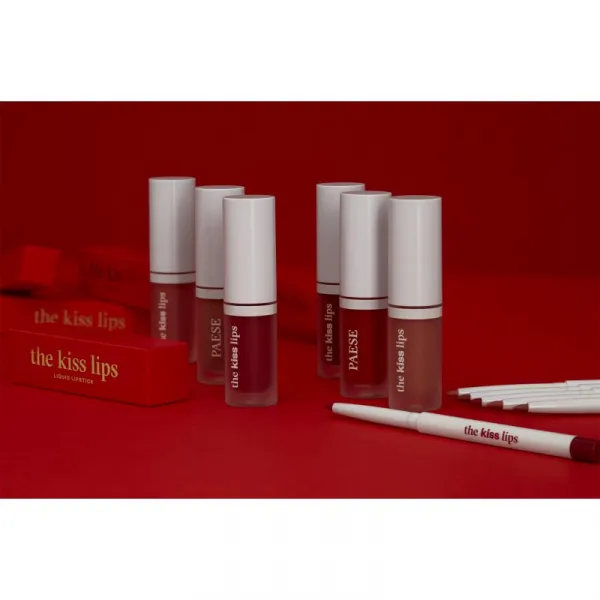 Paese The Kiss Lips Liquid Lipstick matný tekutý rúž odtieň 03 Lovely Pink 3,4 ml