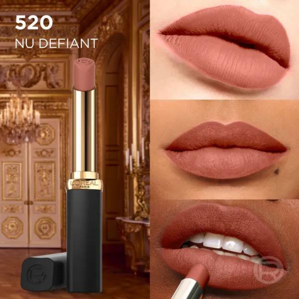 L’Oréal Paris Color Riche Intense Volume Matte dlhotrvajúci rúž s matným efektom 520 NU DEFIANT 1 ks