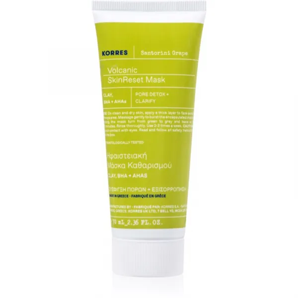 Korres Santorini Grape čistiaca maska s aktívnym uhlím 70 ml