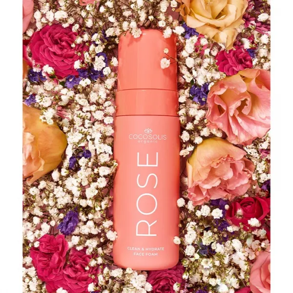 COCOSOLIS pena na tvár - Rose Clean & Hydrate Face Foam