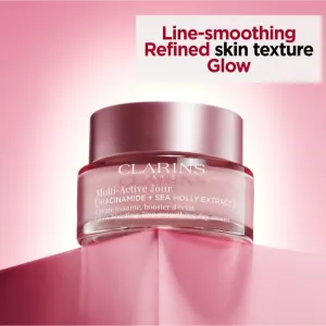 Clarins Multi-Active Day Cream All Skin Types vyhladzujúci a rozjasňujúci krém pre všetky typy pleti 50 ml