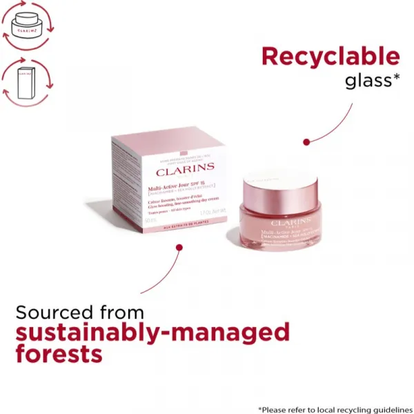 Clarins Multi-Active Day Cream SPF 15 vyhladzujúci a rozjasňujúci krém SPF 15 50 ml