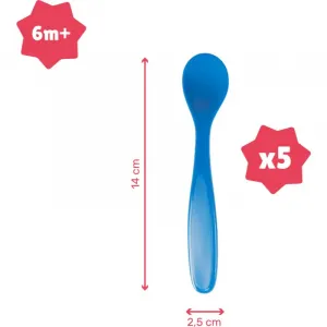 Badabulle Baby Spoons lyžička 4 m+ 5 ks
